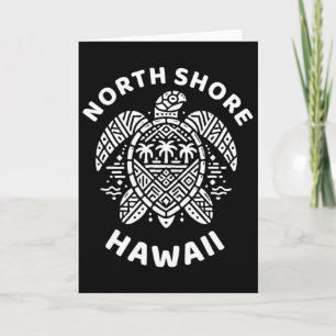 Souvenir von North Shore Oahu Hawaii Hawaiian Surf Karte