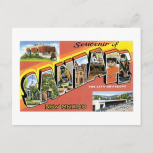 Souvenir von Santa Fe, New Mexico Postkarte