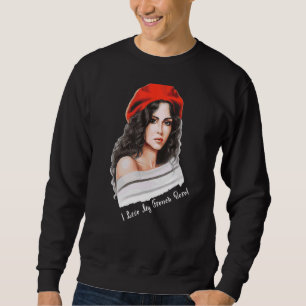 Souvenirs aus Frankreich Paris Französisch Beret H Sweatshirt