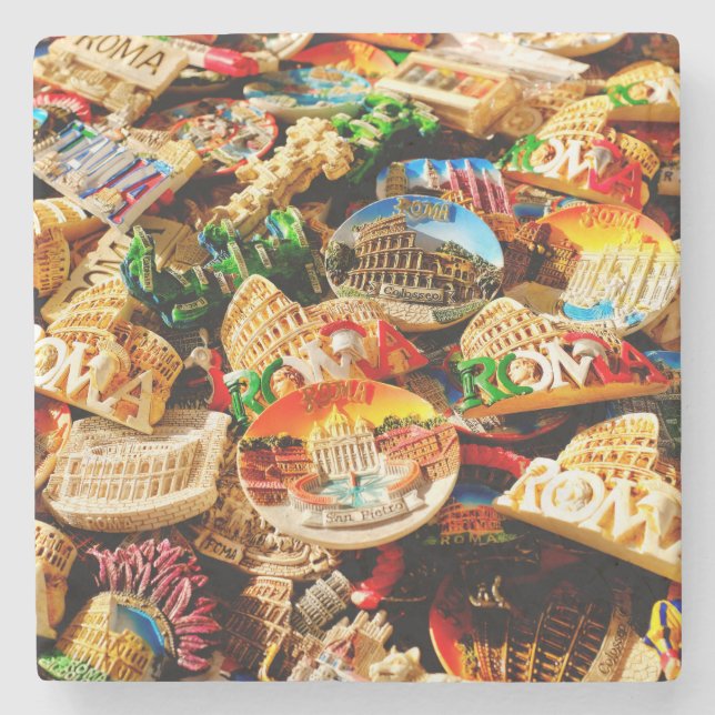 Souvenirs aus Rom Steinuntersetzer (Vorderseite)