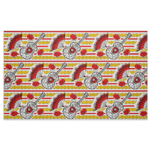 Souvenirs aus Spanisch Stripe Stoff Großdruck