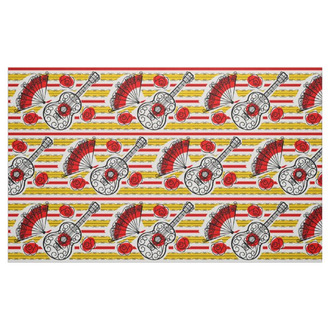Souvenirs aus Spanisch Stripe Stoff Großdruck (Fat Quarter (45,7 x 55,9 cm))