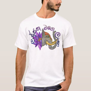 Souvenirs aus Sri Lanka mit Elephant und Lotus T-Shirt