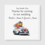 Souvenirs, Geschenke, Geschenke für die Gäste Magnet<br><div class="desc">Klicken Sie in unserem Shop My Wedding Souvenirs, um alle unsere Entwürfe für Gefälligkeitsboxen, Schlüsselanhänger, Magnete, Karten, Schokolade, Zauber, Halsketten und Uhren für Souvenirs zu sehen, als 'Danke' für Hochzeitsgäste, Brautmädchen, Braut & Bräutigam oder den Trauzeuge. Ändern Sie den Wortlaut, die Schriftart und die Farbgebung, um Ihre Anforderungen Anzug. Ändern...</div>