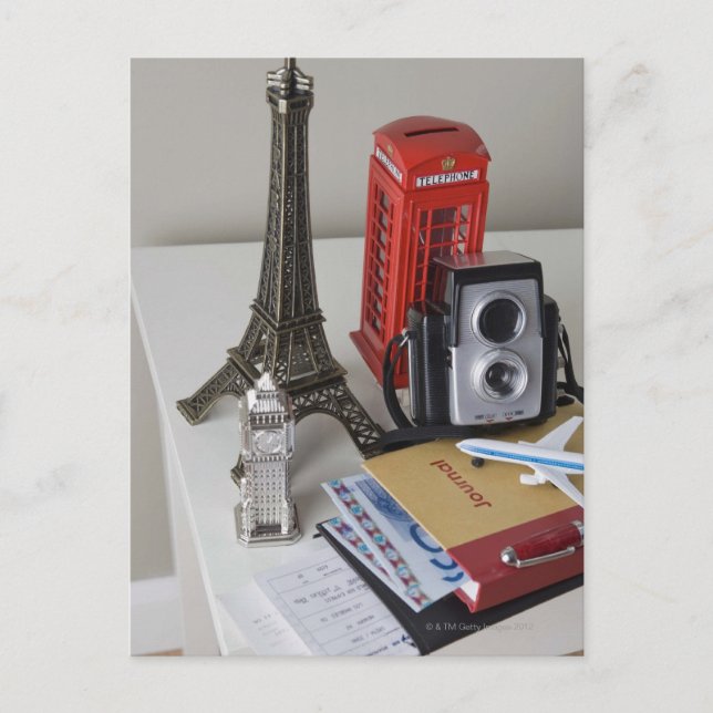 Souvenirs und Kamera Postkarte (Vorderseite)