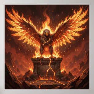 Souveräne Flamme: Der Geistadler Poster