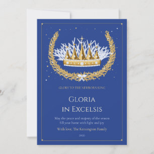 Souveräne Majestät Familienweihnachtskarte Einladung