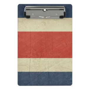 Souveräne Staatsflagge des Grunge von Costa Rica Mini Klemmbrett