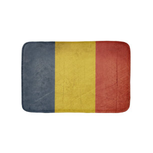 Souveräne Staatsflagge des Grunge von Rumänien Badematte