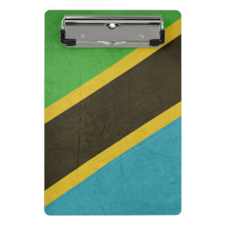 Souveräne Staatsflagge des Grunge von Tanzania Mini Klemmbrett