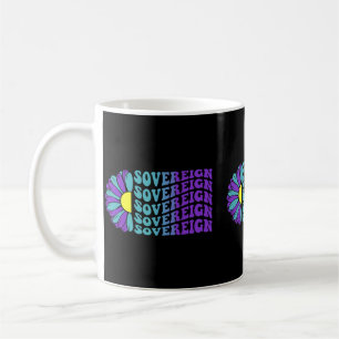 Souveräne Suizidpräventions-Bewusstseins-Sonnenblu Kaffeetasse