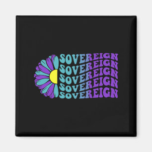 Souveräne Suizidpräventions-Bewusstseins-Sonnenblu Magnet