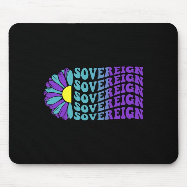 Souveräne Suizidpräventions-Bewusstseins-Sonnenblu Mousepad (Vorne)