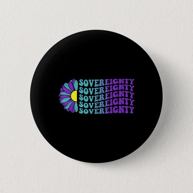 Souveränitäts-Suizidpräventions-Bewusstseins-Sonne Button (Vorderseite)