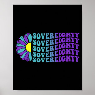 Souveränitäts-Suizidpräventions-Bewusstseins-Sonne Poster