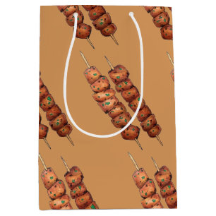 Souvlaki Fleisch Schweinefleisch Skewer Griechisch Mittlere Geschenktüte