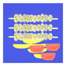 Souvlaki Griechen-Malerei Kunst