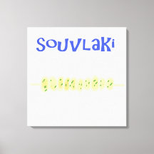 Souvlaki Griechen-Malerei Kunst