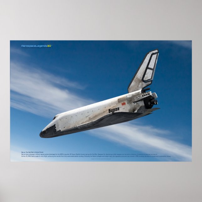 Soviet Space Icon: Buran Reentry Poster (Vorne)