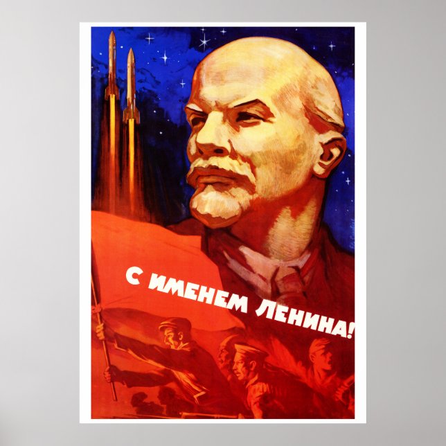 Soviet Space Propaganda Poster (Vorne)