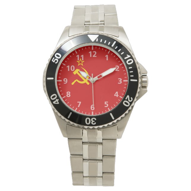 Soviet Union Flag Armbanduhr (Vorderseite)