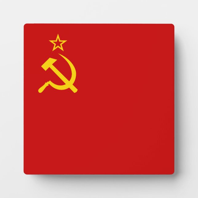 Soviet Union Flag Fotoplatte (Vorderseite)