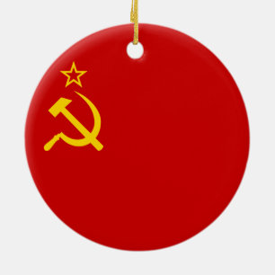 Soviet Union Flag Keramikornament