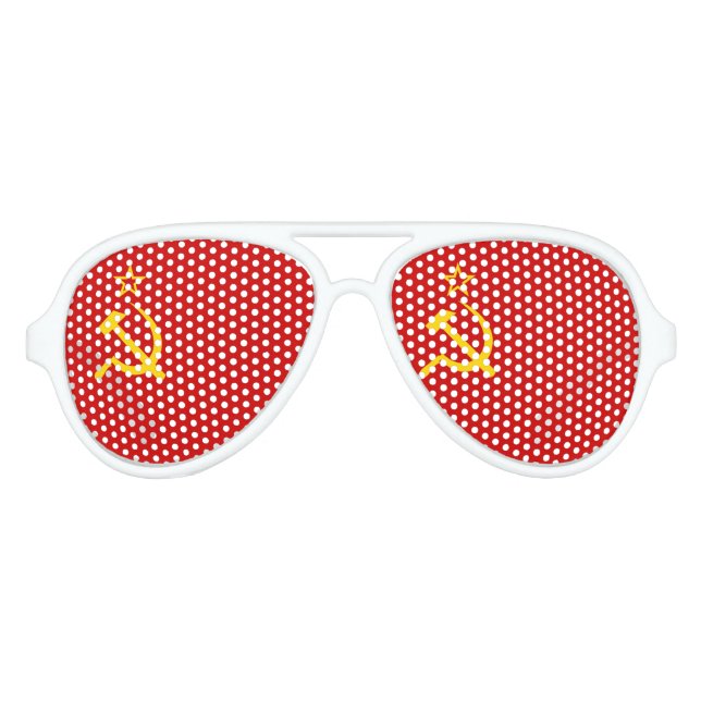 Soviet Union Flag Partybrille (Vorderseite)