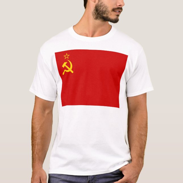 Soviet Union Flag, USSR, CCCP, Communism, Lenin T-Shirt (Vorderseite)