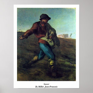 Sower durch Hirse (ii), Jean-Francois Poster