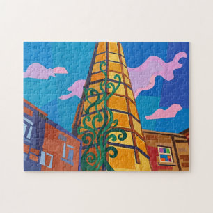 Sowerby Bridge Carlton Mill Schornstein Kunst Puzzle