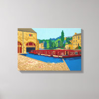 Sowerby Bridge Kanalbassin Matisse-Stil-Kunst