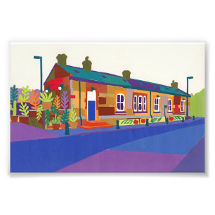 Sowerby Bridge Station Jubiläums-Erfrischungsräume Fotodruck