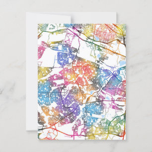 Soweto South Africa City Map Postkarte