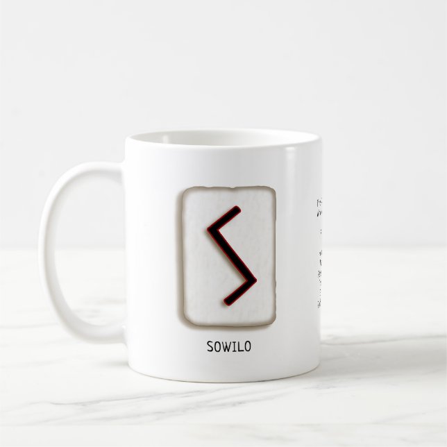 Sowilo RuneStone-Tasse Kaffeetasse (Links)