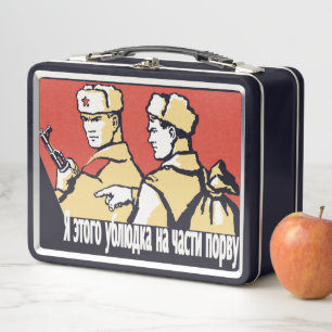 SOWJET SOLDIERS Metal Lunch Box