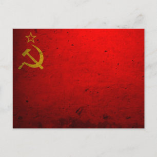 Sowjetflagge Postkarte