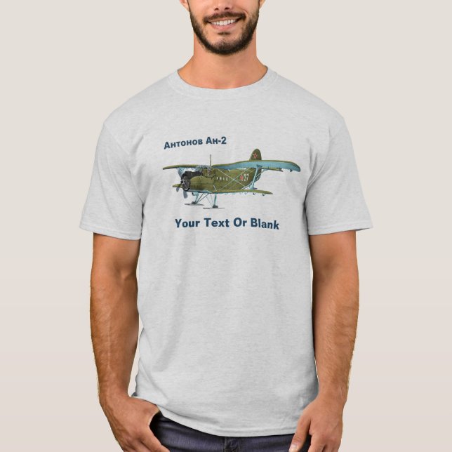 Sowjetisch Antonov An-2 Biplane T-Shirt (Vorderseite)
