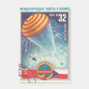 sowjetisch-postage-Briefmarke Interkosmos Post-it Klebezettel