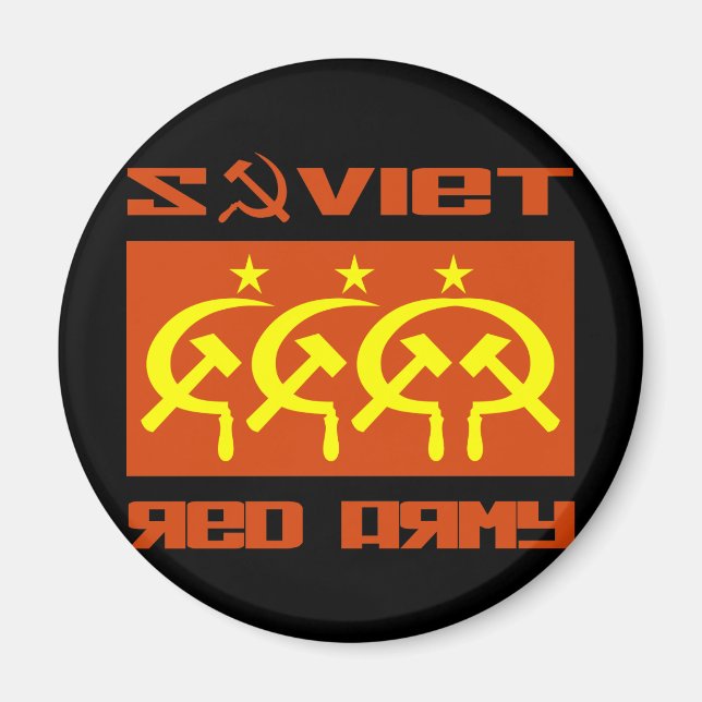 Sowjetische CCCP Rote Armee Magnet (Vorne)