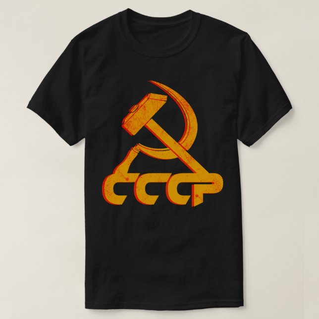 Sowjetische Gewerkschaft CCCP UdSSR Kommunaler Ham T-Shirt (Design vorne)