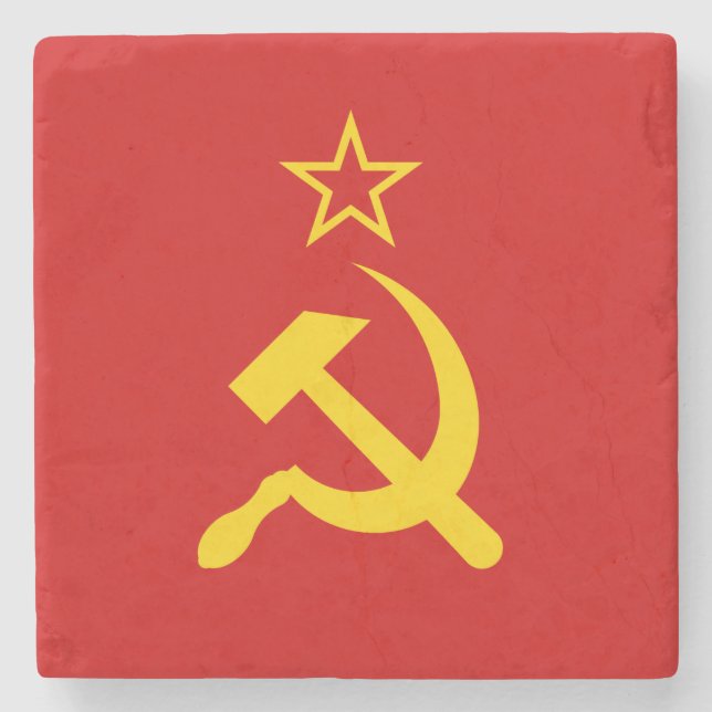 Sowjetische Gewerkschaft (UdSSR) (kommunistischer  Steinuntersetzer (Vorderseite)