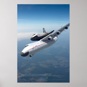 Sowjetische Luftfahrt: An-225 und Buran Poster