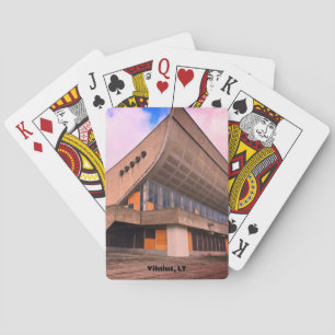Sowjetische Moderne Architektur - Vilnius, Litauen Spielkarten