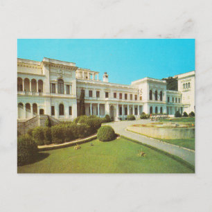 Sowjetische Postkarte Jalta. Großer Livadia-Palast