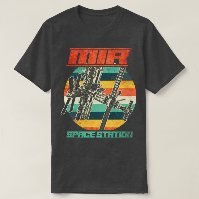 sowjetische Raumstation Mir 2 T-Shirt (Design vorne)