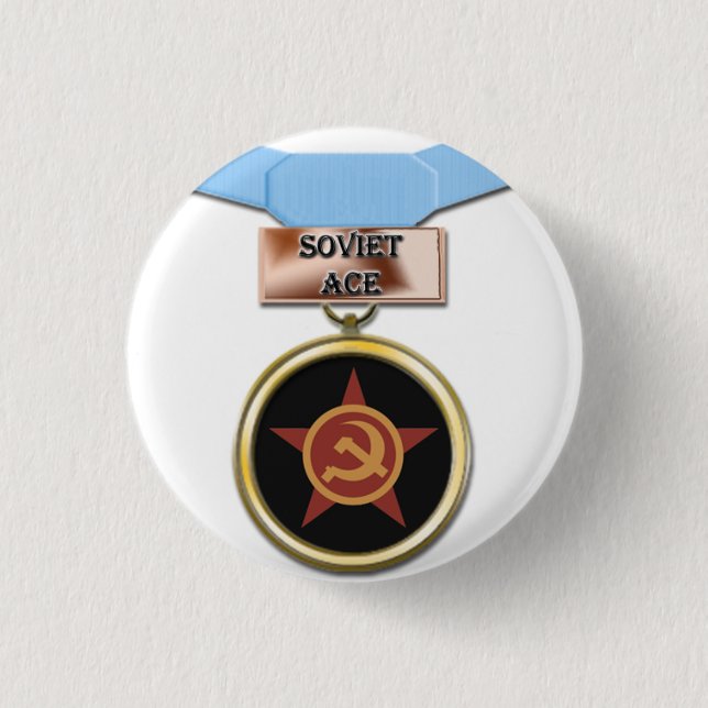 Sowjetischer Asmedaillenknopf Button (Vorderseite)