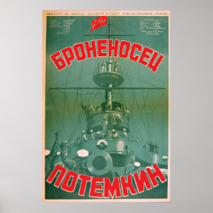 Sowjetischer Filmplakat Battleship Potemkin von Se Poster