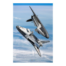 Sowjetisches Buran-Shuttle-Rendezvous-Plakat