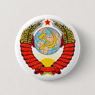 Sowjetisches Emblem Button